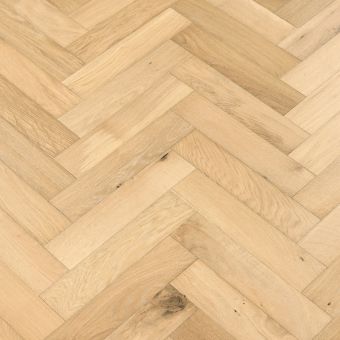 Resized Small Herringbone Linen Flooring: A close-up of Jordan's Woodflooring herringbone pattern flooring in linen colour, showcasing its elegant texture and subtle hues.