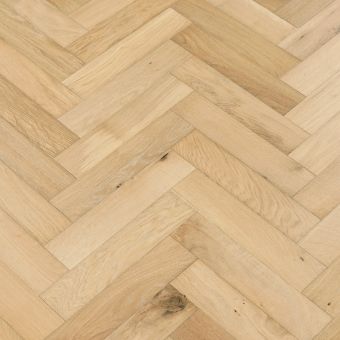 Resized Small Herringbone Satin Flooring: Jordan's Woodflooring herringbone pattern flooring in a satin finish, highlighting its smooth surface and glossy appearance.