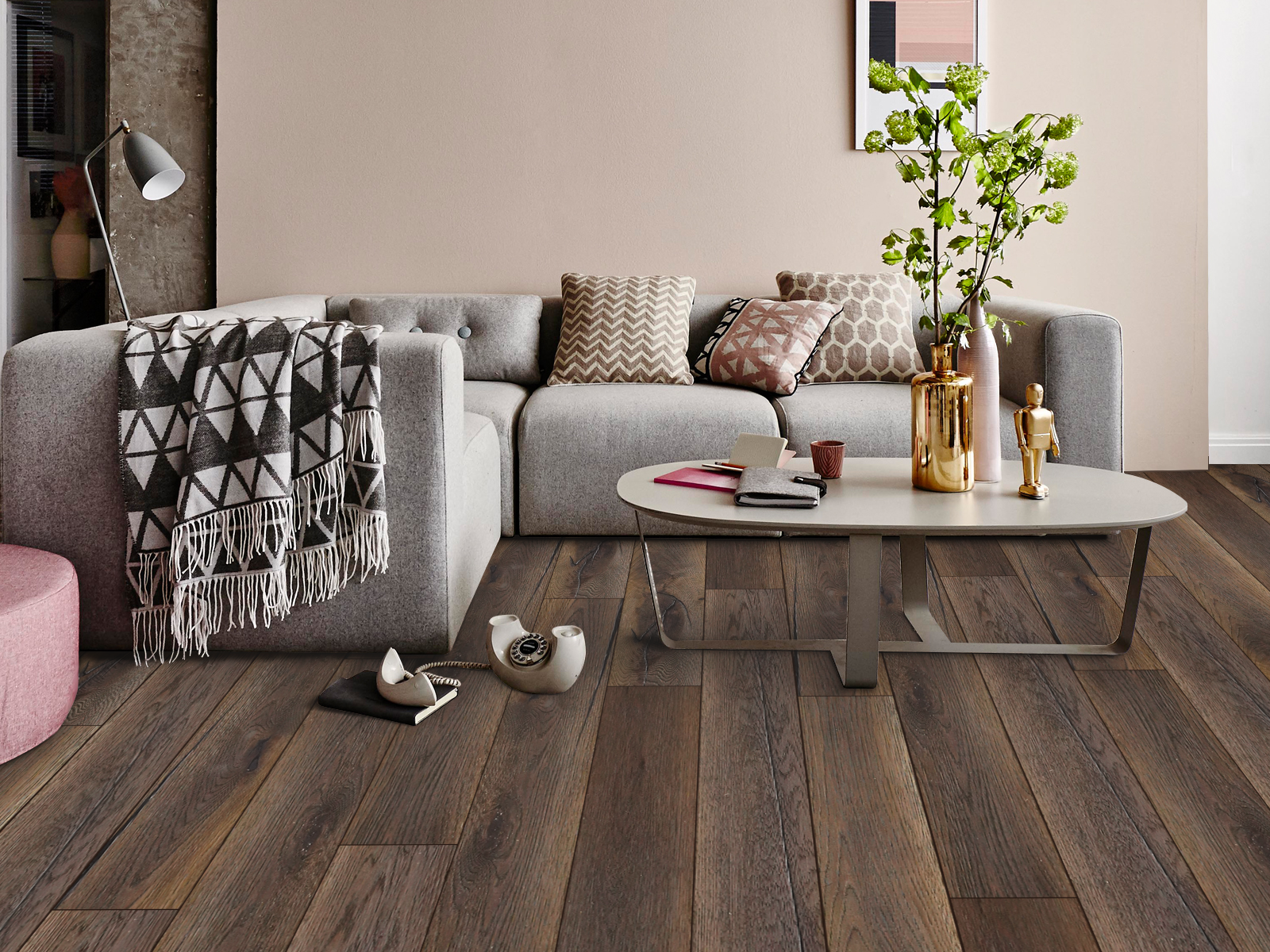 Forest Epping Oak Brush & Hard Waxed Oiled Distressed Engineered Wood Flooring