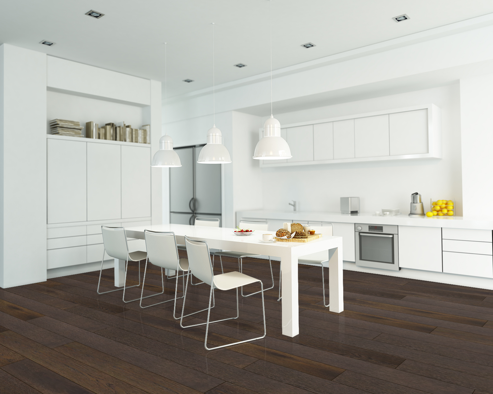Grand Oak Charcoal Brush & UV Oiled Engineered Wood Flooring