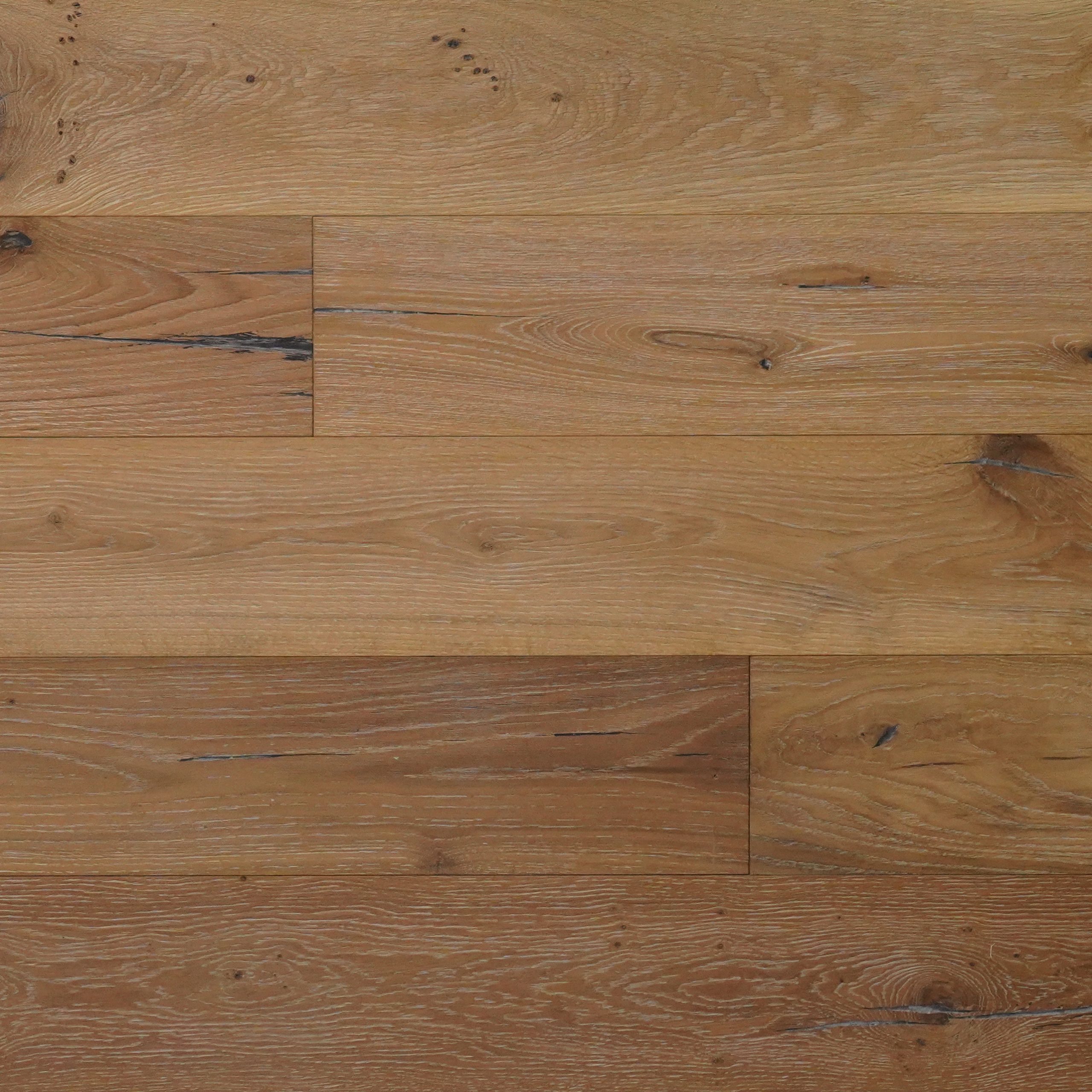 Forest New Oak Brush & Hard Waxed Oiled Distressed Engineered Wood Flooring