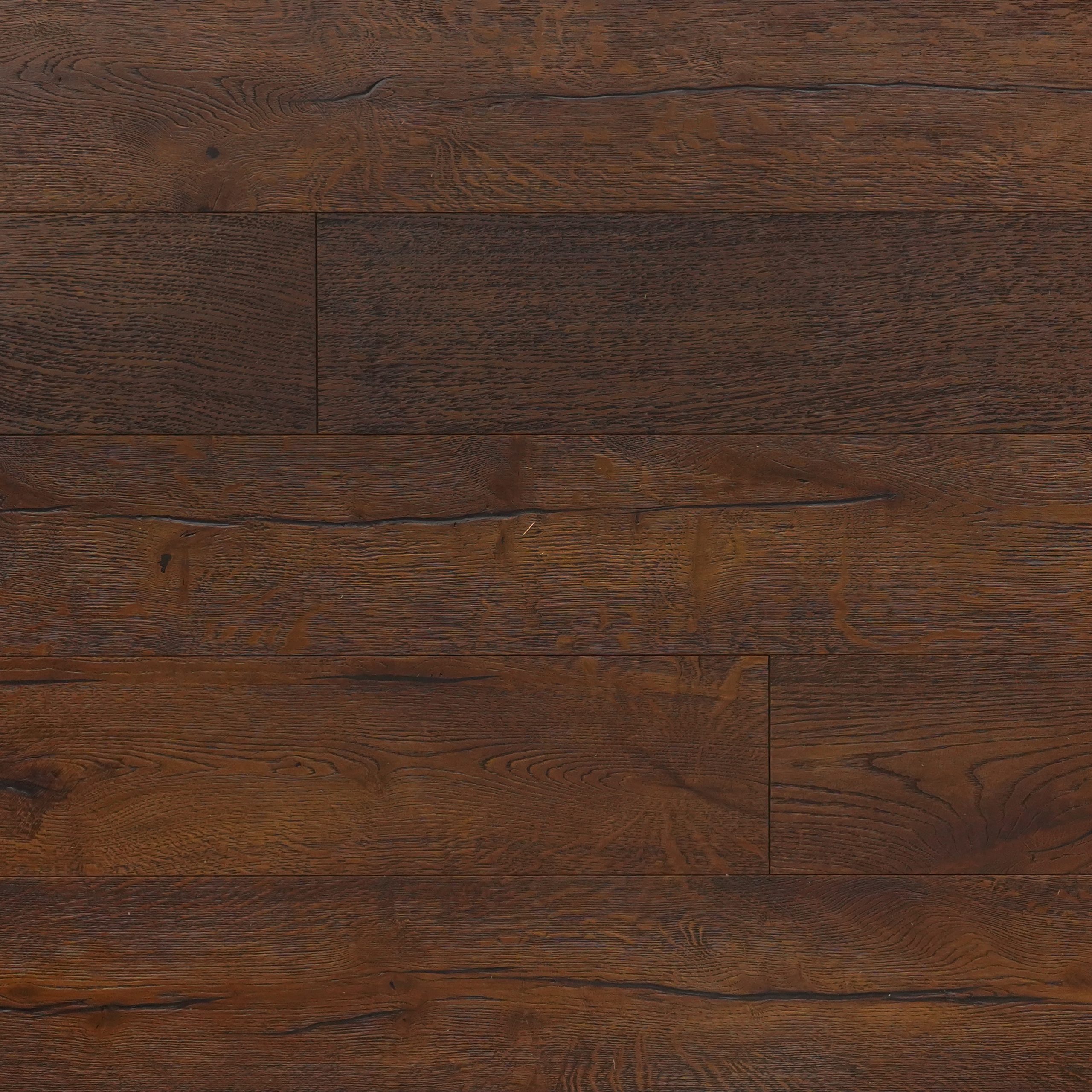 Forest Ashridge Oak Brush & Hard Waxed Oiled Distressed Engineered Wood Flooring
